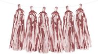Partydeco Sp. Z O. O. 3x pièces guirlande de fête rose or glands guirlande de 1,5 mètre