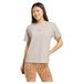 adidas Mujer Seasonal Essentials Leopard Print T-Shirt with 3-Stripes, wonder alumina/MULTICOLOR, XS