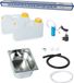 230V Chauffe-eau Mini-cuisine Présentoir Kit de montage Évier 325x265x150mm Camping, caravane