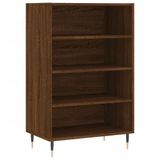 vidaXL Armoire haute, marron, aspect chêne, 57x35x90 cm, panneau de particules