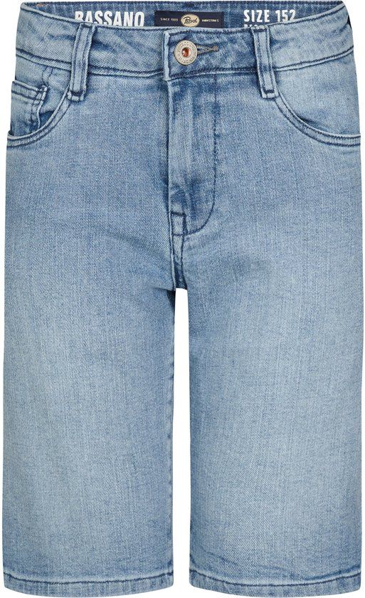 Petrol Industries Jongens Bassano Regular Denim Short Guerrero Blauw Maat 164