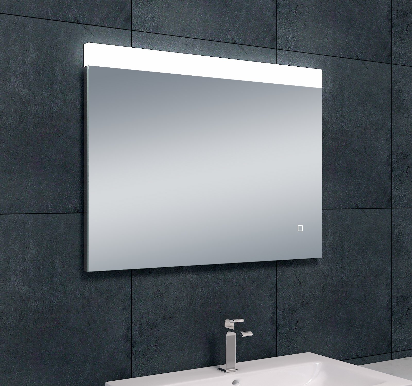Wiesbaden Single Dimbare LED Spiegel 80x60 cm