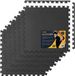 Neo-Sport Tapis de fitness en mousse 180 x 120 Noir