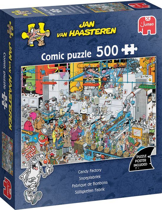 Plenty gifts spellen Jan van Haasteren Snoepfabriek 500 stukjes puzzel