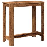 vidaXL Bartafel - 102x50x103,5 cm - Bewerkt Hout - Oud Houtkleurig