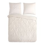 Muller Textiles Pure dekbedovertrek effen kleur - Lits jumeaux 240x220 cm - Zand - Microvezel