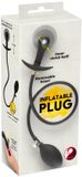 You2Toys Inflatable Plug Inner Metal BA Zwart/Zilver