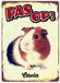 Metalen Plenty Gifts Waakbord Blik Cavia (15x21 CM)
