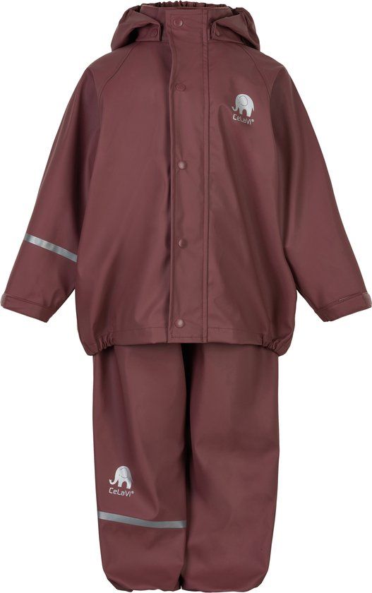 CeLaVi Basic regenpak voor kinderen Rose Brown maat 130