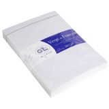 Lalo 20800L - Pakket van 25 Gevoerde Geplakte Enveloppen 16,2x22,9 cm - Wit