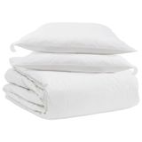 VidaXL Dekbed set met kussen 3 st wit donsveer