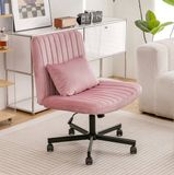 OKWISH Bureaustoel - Lichtroze - Stof - 67 x 54,6 x 92,96 cm