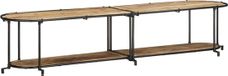 vidaXL Meuble TV 200x42x40 cm manguier brut massif
