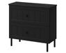 3xE living Armoire de salle de bain Gusto 60 cm, noir/marbre Black Royal