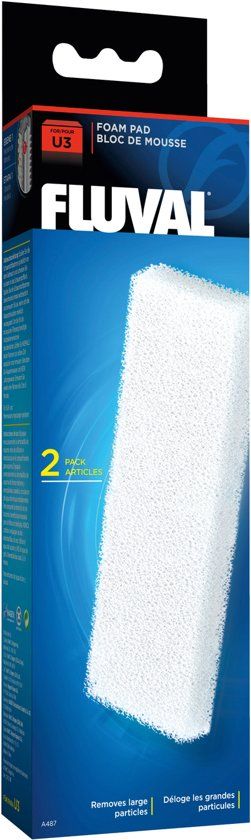Fluval U3 Filterschuimblok 2 stuks U3
