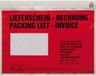 HEAD Documententas DIN C5 Rood Lieferschein-Rechnung, meerstalig Zelfklevend 250 stuk(s)