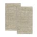 HAMID Alcazar, 2 stuks, jute tapijten, 110 x 60 cm, tapijt van 100% jutevezel, handgevlochten, voor woonkamer, eetkamer, slaapkamer, hal, wit