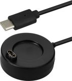 kwmobile USB-oplaadkabel type c geschikt voor Garmin Forerunner 55 / 255 / 255 Music / vivoactive 5 / Fenix / Quatix - Kabel voor smartwatch - in zwart