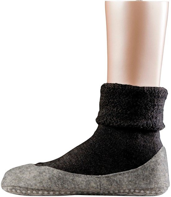 Falke Cosyshoe Sloffen Dames 47571 -Anthracite mel. 3099 -41-42