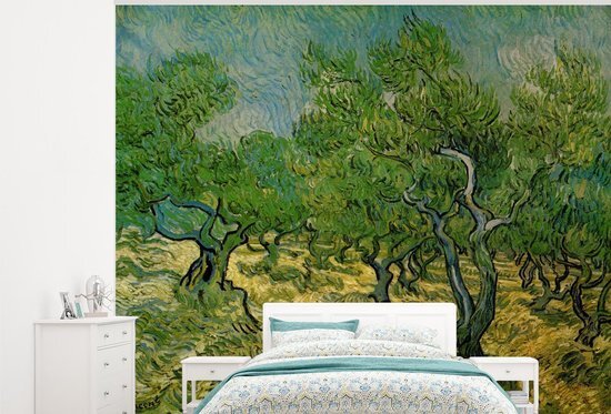 Nr1Wallpaper Behang - Fotobehang Olijfgaard - Vincent van Gogh - Breedte 300 cm x hoogte 240 cm