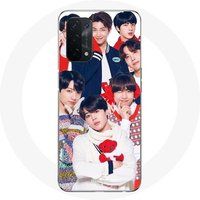 Maniacase Hoesje voor Oppo A74 5G BTS Poster Memebers Kerstcadeau 2023