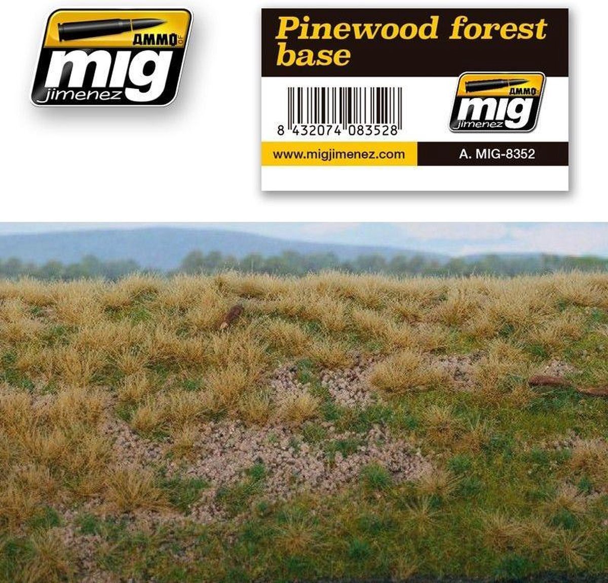 mig MIG-8352 Pinewood Bosbasis Gras Matten, Multi-Colour