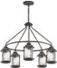 Kichler Lustre LED | 5X E27 Max 60W | IP44 | Dimmable | Zinc patiné