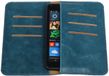 Best Cases Panda Best Cases Blauw Pull-up Medium Pu portemonnee wallet voor Microsoft