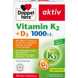 Doppelherz Vitamine K2+D3 1000 IE comprimés, 30 pièces