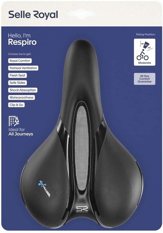 Selle Royal Respiro Stracciatella - Moderate - Black