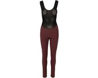 agu Essential Modica - Collant femme - Collant d'hiver - Collant chaud avec peau de chamois - Coupe-vent - Marron - Réfléchissant