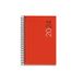 Miquelrius Jaarplanner 2024, weekoverzicht, liggend formaat, 80 x 120 mm, flexibele omslag van polypropyleen, spiraalbinding, Catalaans, Engels en Portugees, rood