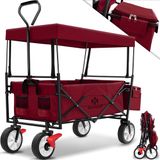Kesser Chariot de plage pliable - chariot de plage avec pneus pleins - capacité de charge de 100 kg