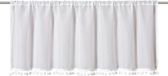 Elbersdrucke Bistro Gordijn Loni 45x140 cm wit semi-transparant