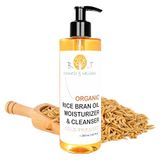 B.O.T Cosmetic & Wellness - Huile démaquillante végétale 3 en 1 | Nettoyante, hydratante, anti-âge | Soin du visage et des cheveux | Prévention des vergetures | Après-épilation, Rouge, 200 ml
