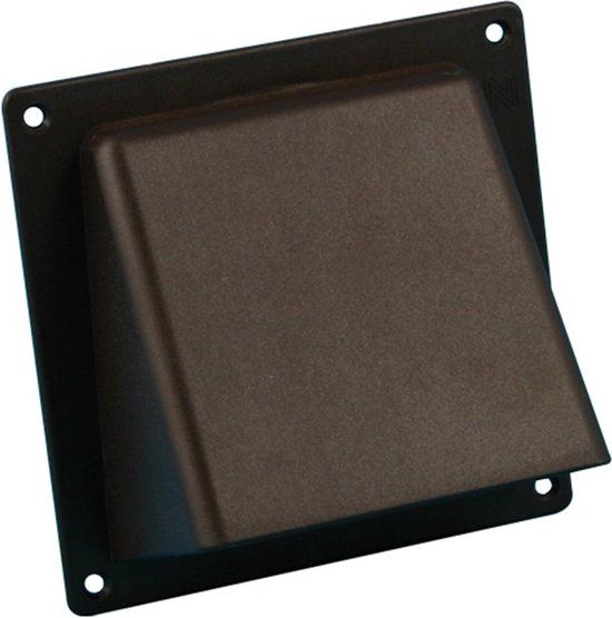 Nedco gevelklep Ø150mm - kunststof - bruin