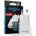 Patona Platinum Platinum GaN PD20W platte adapter met USB-C PD3.0 en QC3.0 - Wit
