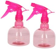 Plasticforte Waterverstuiver - plantenspuit - 4x - 330 ml - roze