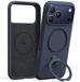 TORRAS Ostand Q Pro Silicone - Hoesje Geschikt voor Apple iPhone 17 Pro - Blauw