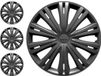 Merkloos Wan GmbH Wieldoppen Set - Velgen Covers - Auto Beschermen - Eenvoudige Installatie - 13 Inch - Donker