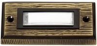 Heidemann 70301 Belplaat Met naambord 1-voudig Brons 24 V/1 A