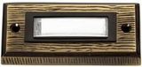 Heidemann 70301 Belplaat Met naambord 1-voudig Brons 24 V/1 A