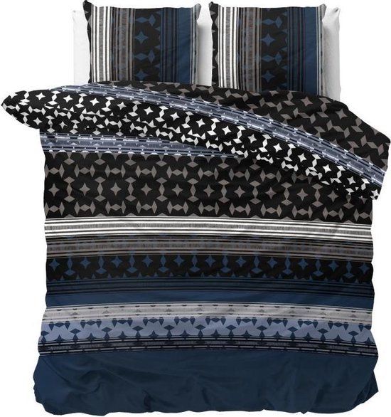 Sleeptime Scanda Dekbedovertrek - Lits-Jumeaux 240x200/220 cm - Blauw