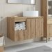 Maison Exclusive - Ensemble de deux meubles de salle de bain, bois d'érable massif, dimensions : 79,5 x 44,5 x 80 cm