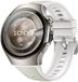 By Qubix - Hybride leer & siliconen band 'True Fit' - Wit - geschikt voor Huawei Watch 5 - 46mm