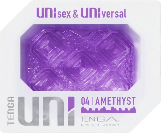 Tenga Uni Amethyst Zachte Masturbator En Vingermouw