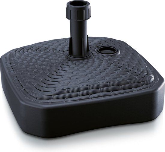 Prosperplast Parasolvoet - vierkant - rotan - antraciet - 12L