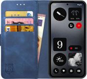 Rosso Element Wallet Book Case voor Nothing CMF Phone 1 - Blauw