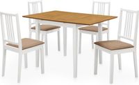 vidaXL Ensemble de salle à manger 5 pièces MDF blanc