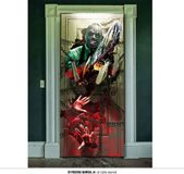 Fiestas Guirca Deur decoratie Electric saw (80 x 180 cm) - Halloween